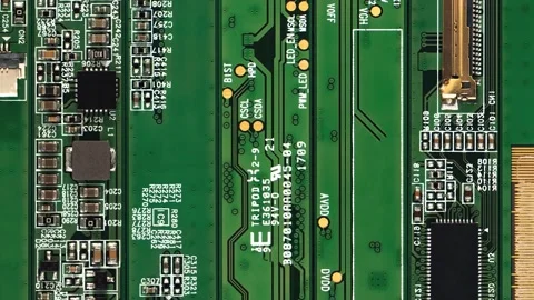 Electronic Circuit Board Texture Design	 Stock Footage 182504428