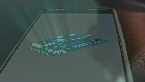 Electronic Circuit Computer Motherboard, presentation Stock Footage 304523708