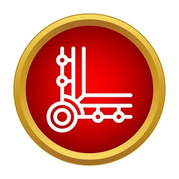 Electronic circuit connecting lines on a red background Stockillustratie