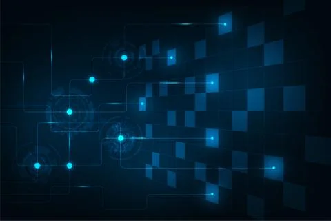 Electronic circuit design background in the concept of technology. Stock Illustration