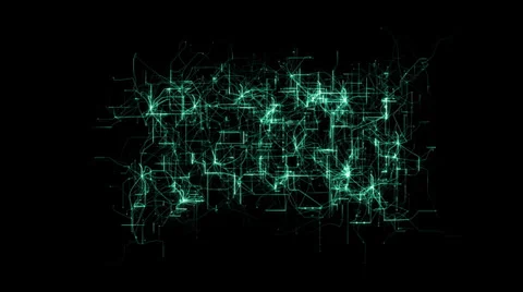 Electronic Circuit - Digital Growth Stock Footage 36472005