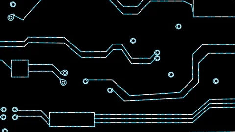 Electronic circuit. Stock Footage 280832256