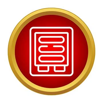 Electronic circuit fuse component icon protecting electricity Illustrazione stock