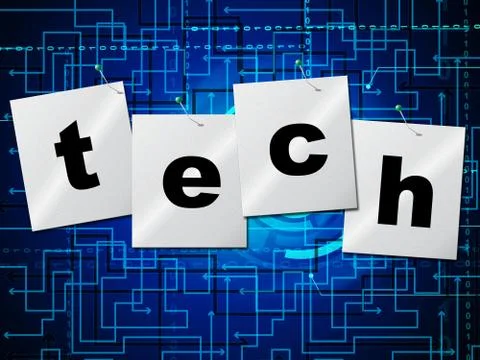 Electronic circuit meaning hi tech and motherboard Stock Illustration