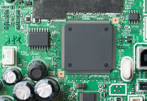 Electronic circuit for pattern and background. Stock Photos