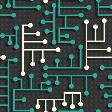 Electronic circuit pattern Stock Illustration