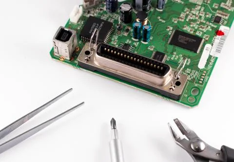 Electronic circuit Stock Photos