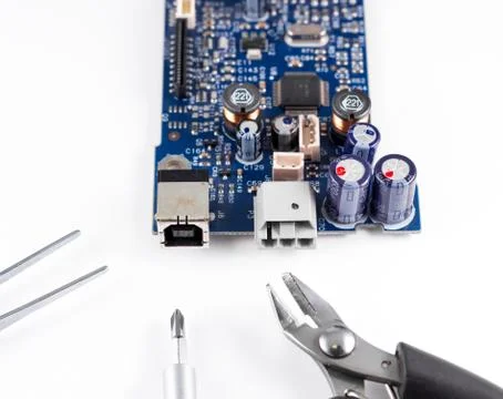 Electronic circuit Stock Photos