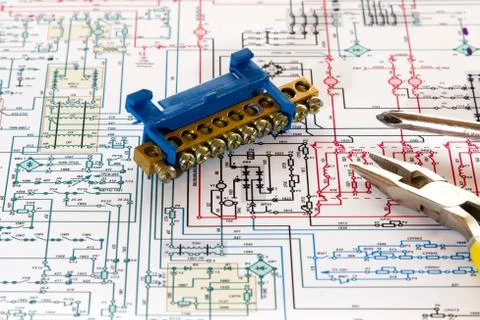 Electronic circuit Stock Photos