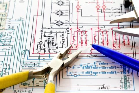 Electronic circuit Stock Photos