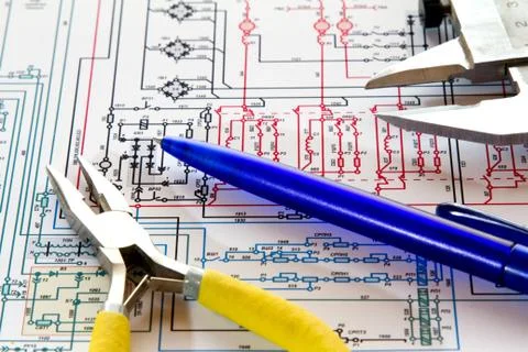 Electronic circuit Stock Photos