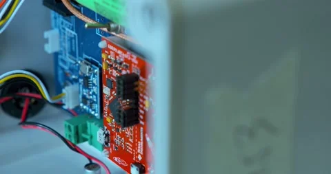 Electronic circuit in a plastic box 4k 스톡 동영상 140071132