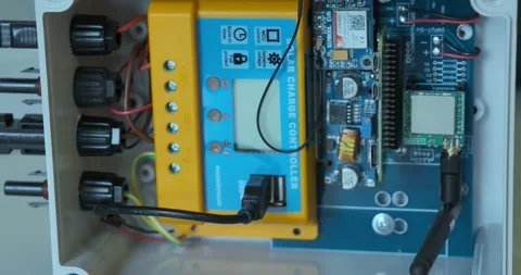 Electronic circuit in a plastic box 4k 스톡 동영상 140071180