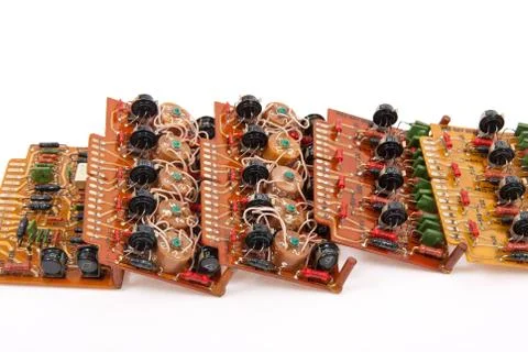 Electronic circuit plates Stock Photos