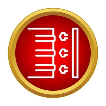 Electronic circuit plugs connecting to a hardware component Stock Illustration