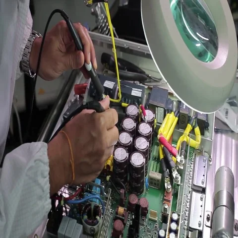 Electronic circuit repair Stock-Footage 69614531