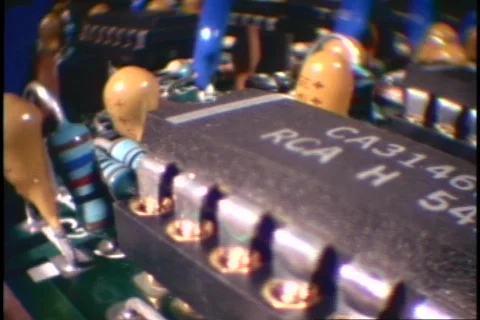 Electronic Circuit Rotating 1 Stock Footage 112919
