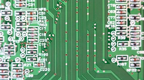 Electronic circuits close-up macro detail Stock Footage 67370623