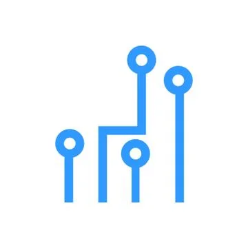 Electronic circuits graphic Stock Illustration