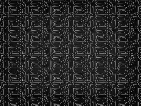 Electronic circuits pattern, fading to black イラスト素材