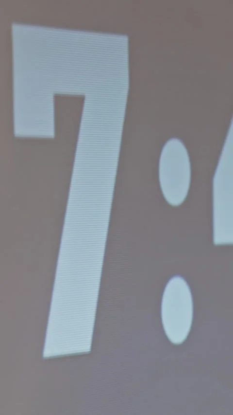 The electronic clock counts down the time back Stock Footage 329547574