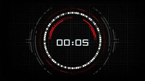 Electronic clock Stock Footage 168435211