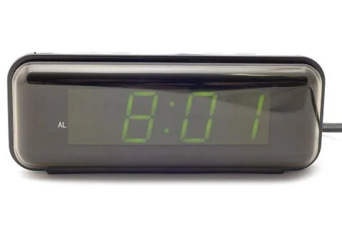 Electronic clock macro Stock Photos