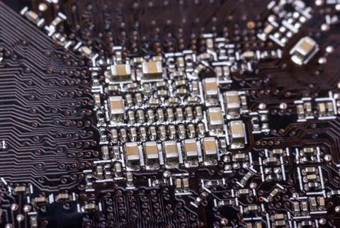 Electronic collection - computer circuit board Stock Photos