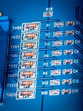 Electronic collection - computer circuit board Stock Photos