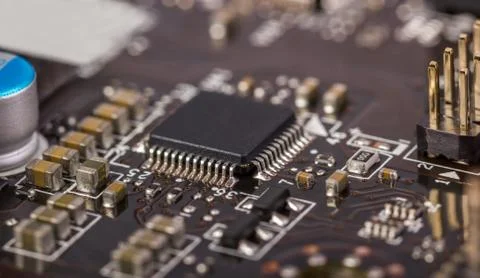 Electronic collection - computer circuit board Stock Photos