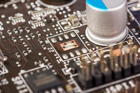 Electronic collection - computer circuit board Stock Photos