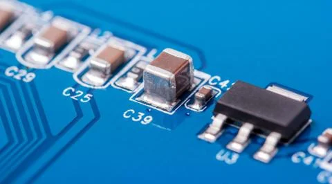 Electronic collection - computer circuit board Stock Photos
