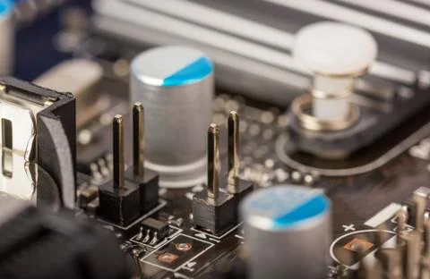 Electronic collection - computer circuit board Foto stock