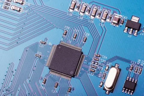 Electronic collection - computer circuit board Stock Photos