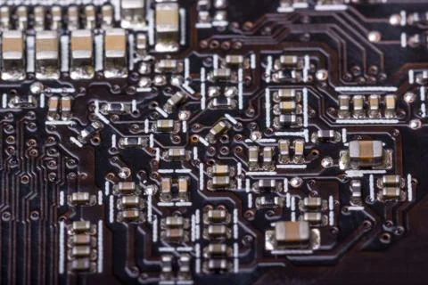 Electronic collection - computer circuit board Stock Photos