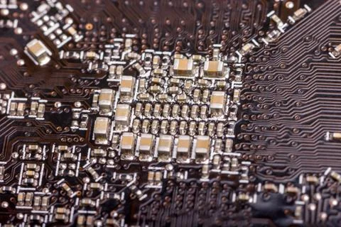 Electronic collection - computer circuit board Stock Photos