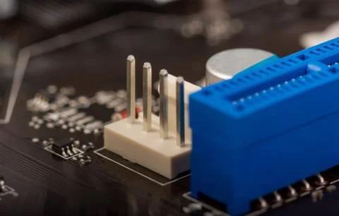 Electronic collection - computer circuit board Foto stock