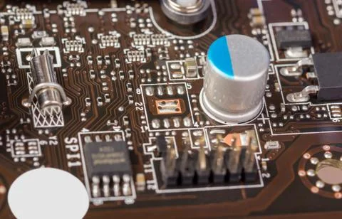 Electronic collection - computer circuit board Stock Photos