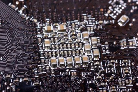 Electronic collection - computer circuit board Electronic collection - clo... Stock Photos