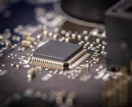 Electronic collection - computer circuit board Electronic collection - fra... Stock Photos