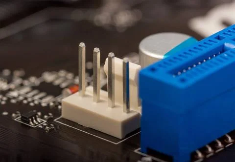 Electronic collection - computer circuit board Electronic collection - fra... Stock Photos