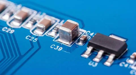 Electronic collection - computer circuit board Electronic collection - fra... Stock Photos