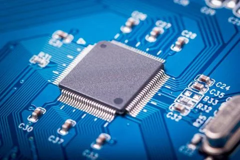 Electronic collection - computer circuit board Electronic collection - com... Stock Photos