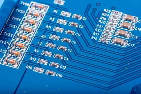 Electronic collection - computer circuit board Electronic collection - fra... Stock Photos