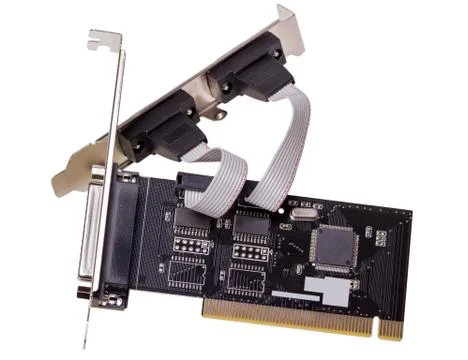 Electronic collection - Computer digital input output port Card Stock Photos