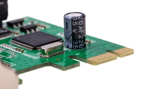 Electronic collection - Computer digital I/O port Card Stock Photos