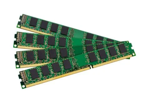 Electronic collection - computer random access memory (RAM) modules Stock Photos