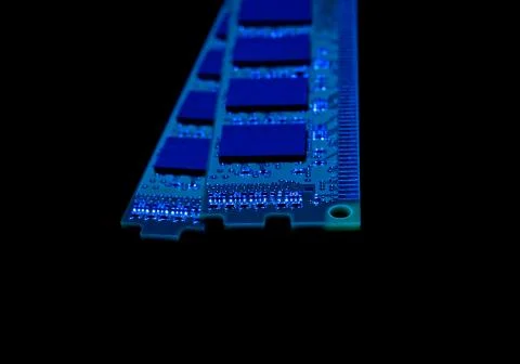 Electronic collection - computer random access memory (RAM) modules Stock Photos