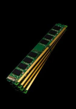 Electronic collection - computer random access memory (RAM) modules Stock Photos
