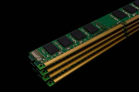 Electronic collection - computer random access memory (RAM) modules Electr... Stock Photos